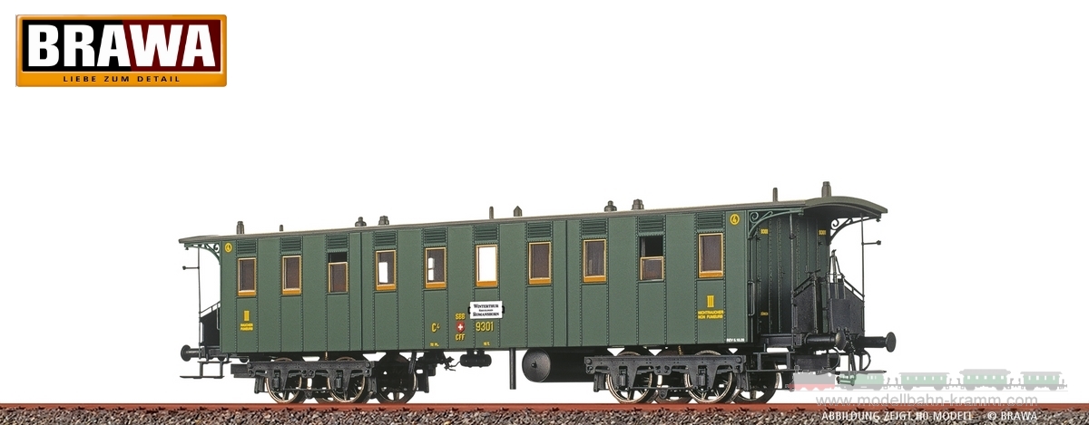 Brawa 65087, EAN 4012278650876: N Personenwagen C4 SBB II