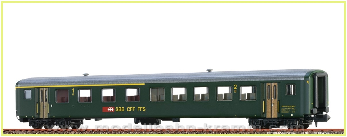 Brawa 65234, EAN 4012278652344: N Personenwagen EWII AB der SBB