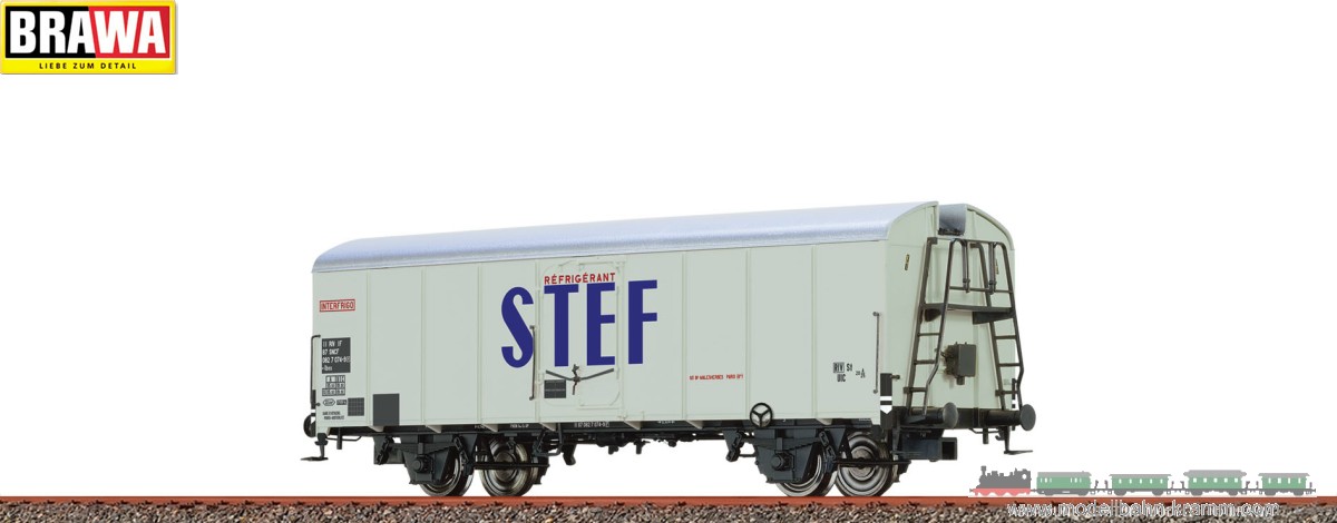 Brawa 67121, EAN 4012278671215: N Refrigerator Car tbd SNCF, Epoch IV, STEF