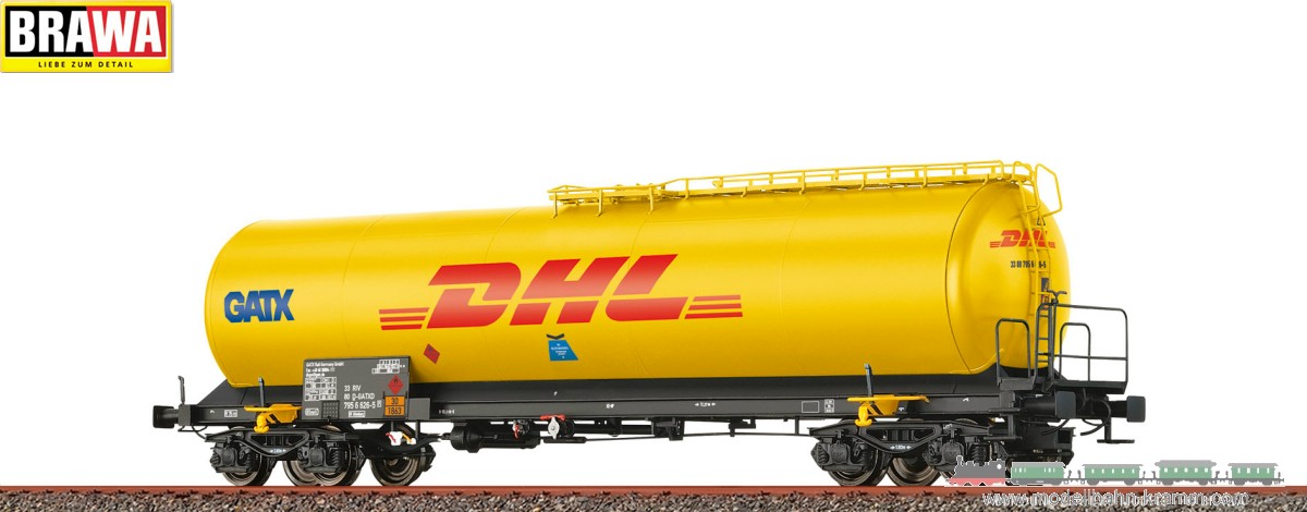 Brawa 67260, EAN 4012278672601: N Kesselwagen DHL/GATX