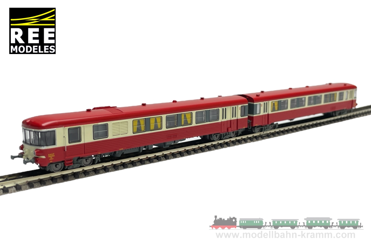 N analog Triebwagen 2teilig XBD 4509 rot/creme SNCF