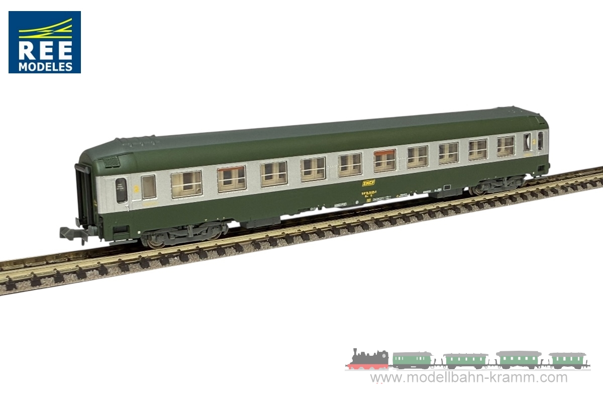 N UIC-Schlafwagen grün/silber Epoche IV SNCF