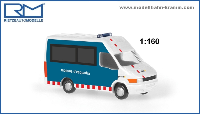 Rietze 16970, EAN 4037748169702: N Iveco Daily Mossos d´Esquadra