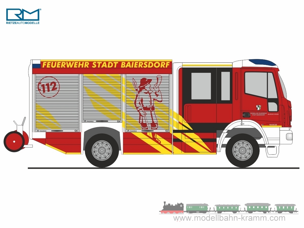 Rietze 68167, EAN 4037748681679: Magirus HLF TC FW Baiersdorf