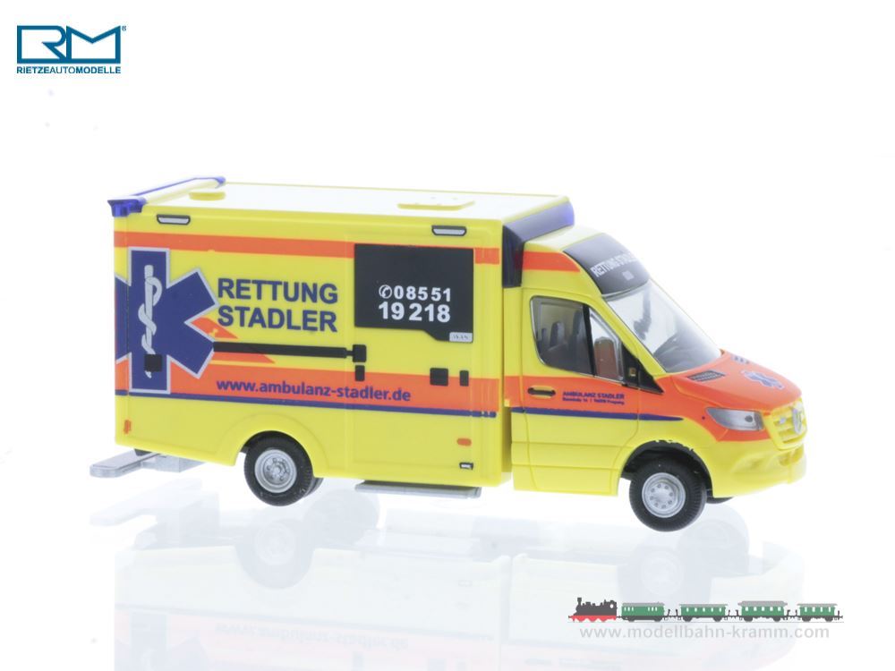 Rietze 76195, EAN 4037748761951: H0/1:87 WAS Design-RTW´18 Ambulanz Stadler