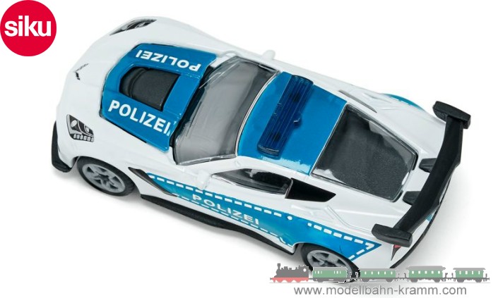 Siku 1525, EAN 4006874015252: Siku-Super, Chevrolet Corvette ZR1 Polizei