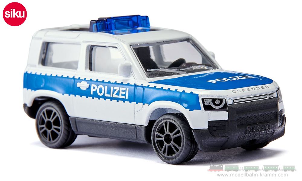 Siku 1569, EAN 4006874015696: Siku Super, Land Rover Defender 90 2023 Bundespolizei