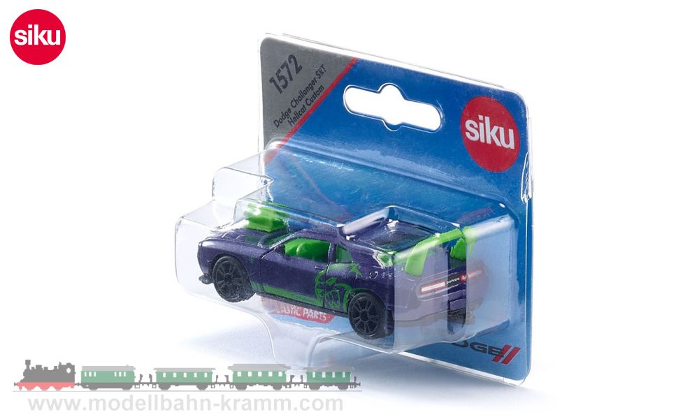Siku 1572, EAN 4006874015726: Siku Super, Dodge Challanger SRT Hellcat Custom