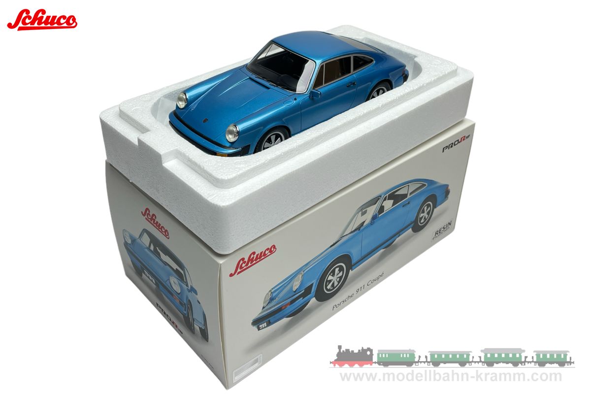 Schuco 450029700, EAN 4007864048496: 1:18 Porsche 911 Coupe (1977), blau-metallic