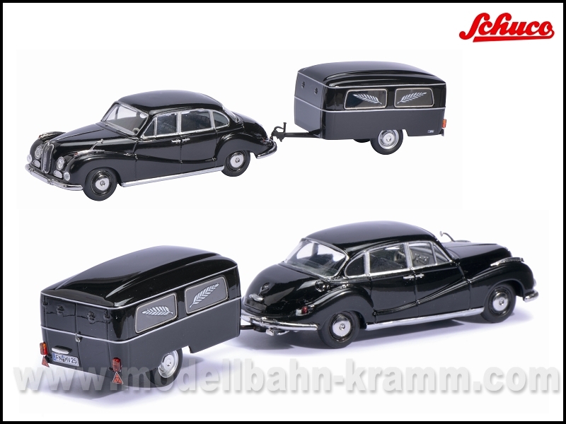 Schuco 450204500, EAN 4007864020545: BMW 502 + Bestattungsanhänger