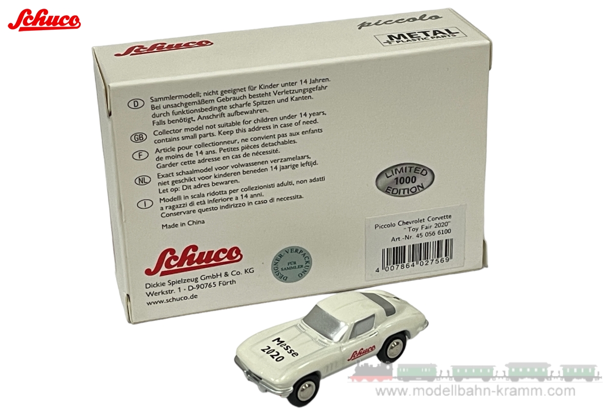 Schuco 450566100, EAN 4007864027569: Piccolo Chevrolet Corvette Toy Fair 2020