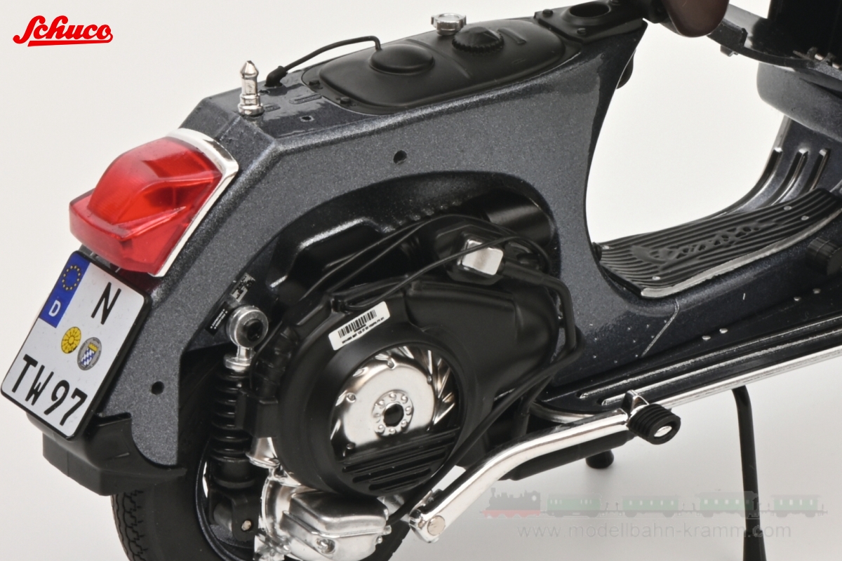Schuco 450667300, EAN 4007864061501: 1:10 Vespa PX 125, grigio metallic