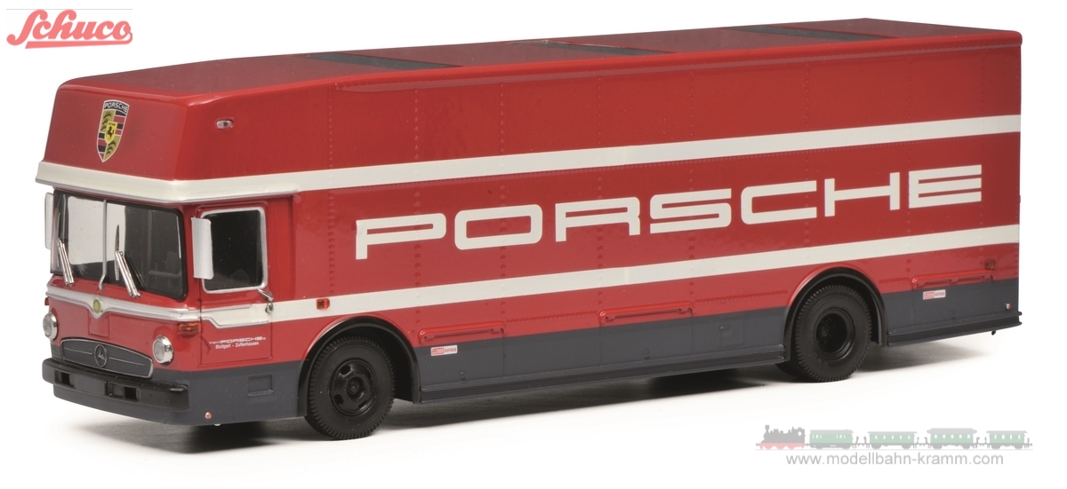 Schuco 452026100, EAN 4007864044559: 1:64 MB Renntransporter PORSCHE