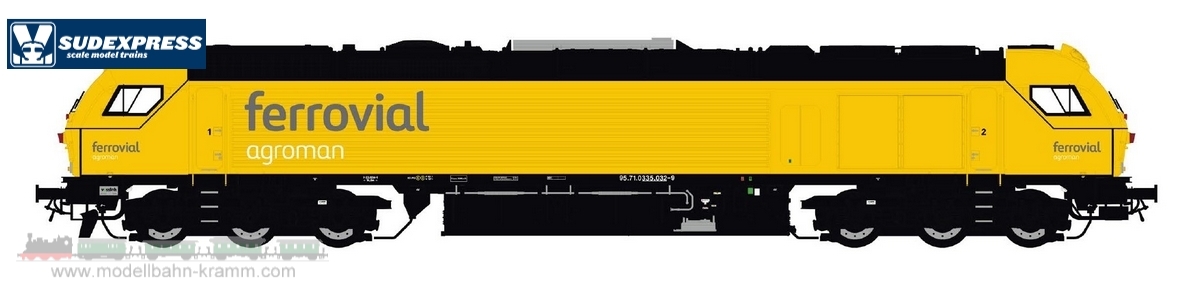 Sudexpress SFER032N, EAN 2000075312761: N Analog Diesellok 335.032 Ferrovial / Spanien