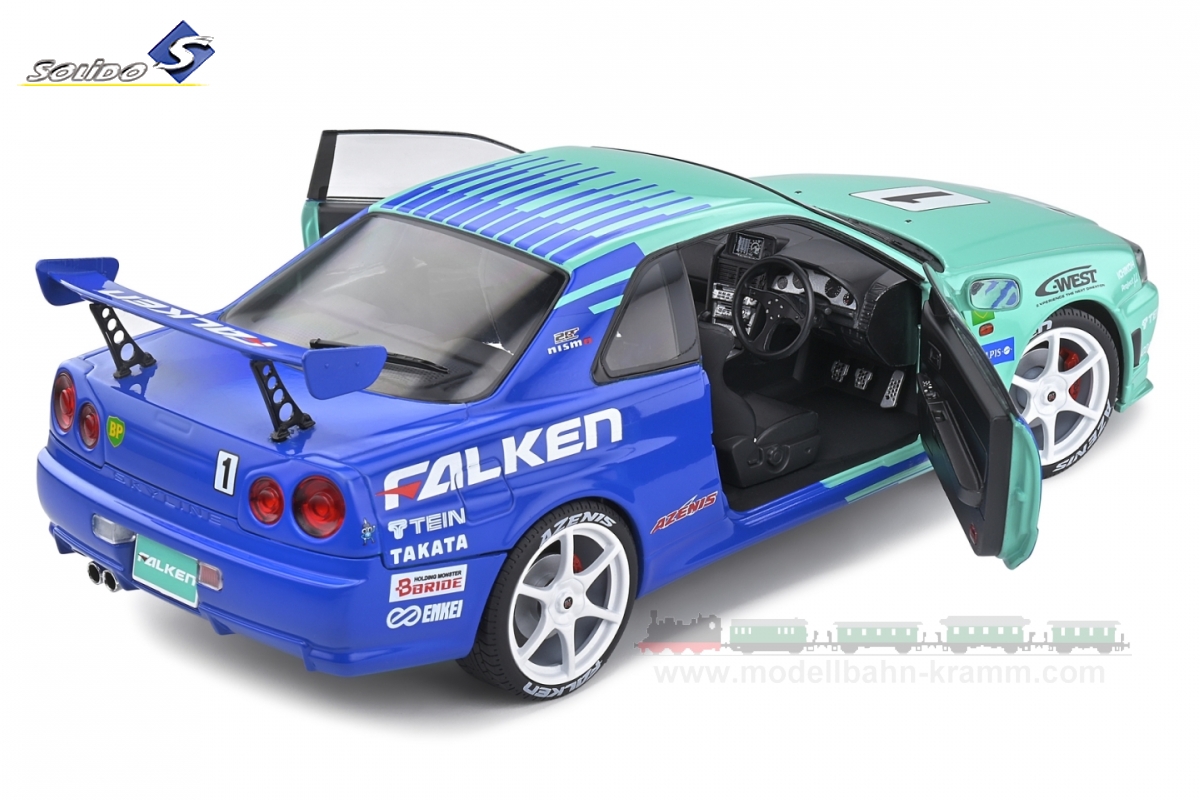 Solido 1804304, EAN 3663506011085: 1:18 Nissan Skyline GT-R (R34) JGTC Falken #1