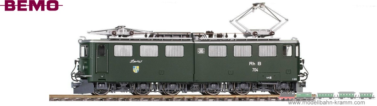 Bemo 1354114, EAN 2000075491060: H0m DC Sound RhB E-Lok Ge 6/6 II 704 Davos