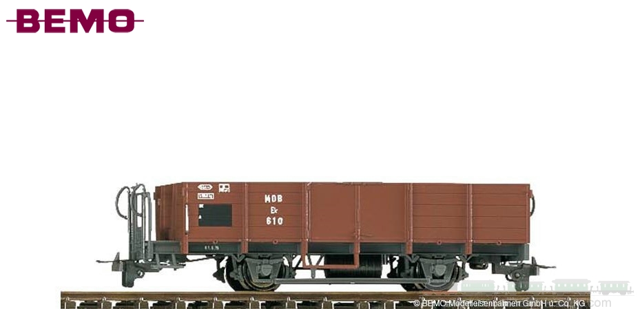 Bemo 2276308, EAN 2000075308184: H0m DC Hochbordwagen 618 MOB