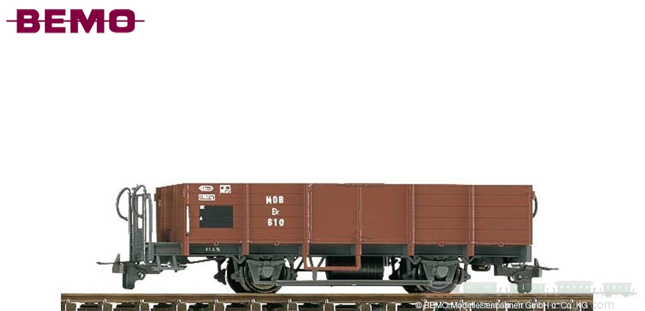 Bemo 2276308, EAN 2000075308184: H0m DC Hochbordwagen 618 MOB