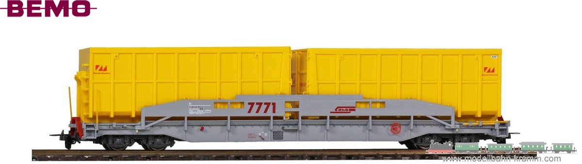 Bemo 2290121, EAN 2000075491183: H0m DC RhB ACTS-Tragwagen Sl 7771