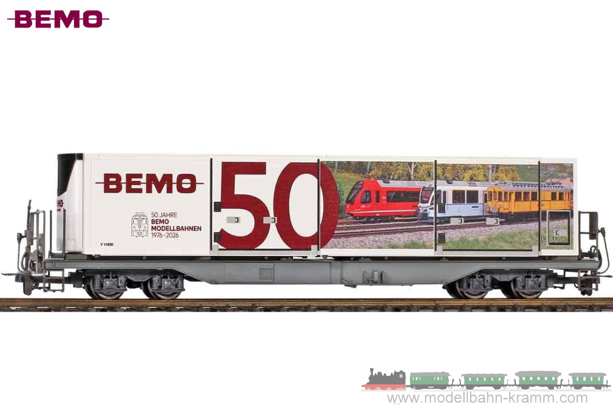 Bemo 2592150, EAN 2000075968807: H0 AC Sb 65616 Jubiläumswagen 50 Jahre BEMO RhB