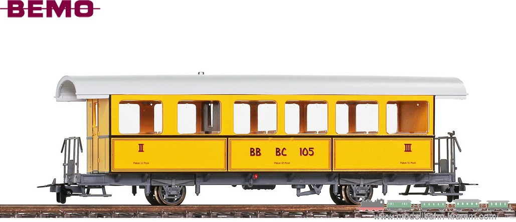 Bemo 3233165, EAN 2000075490803: H0m DC Velay Express Personenwagen BC 105