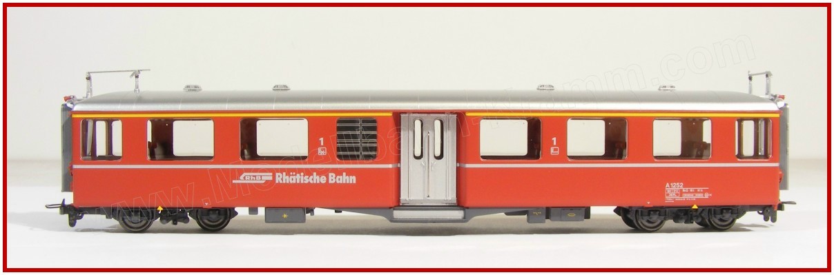 Bemo 3245129, EAN 2000008784986: H0m DC RhB A 1252 Mitteleinstiegswagen, IV