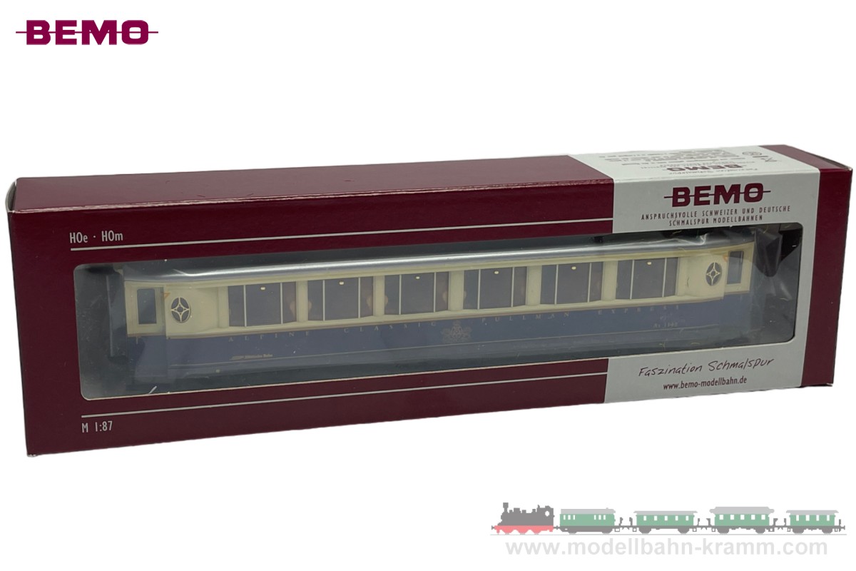 Bemo 3272122, EAN 2000008735360: H0m DC RhB As 1142 Salonwagen Alpine Classic Pullman Express, V
