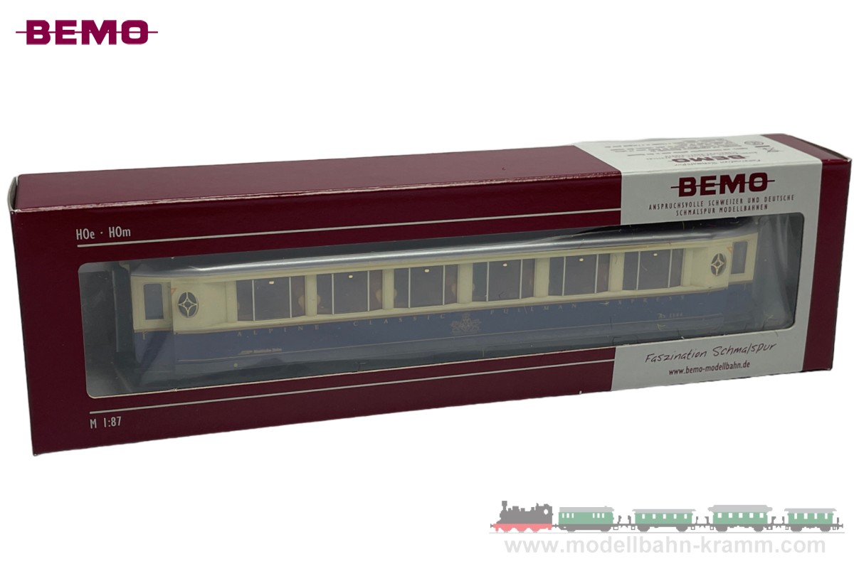 Bemo 3272124, EAN 2000008735377: H0m DC RhB As 1144 Salonwagen Alpine Classic Pullman Express, V