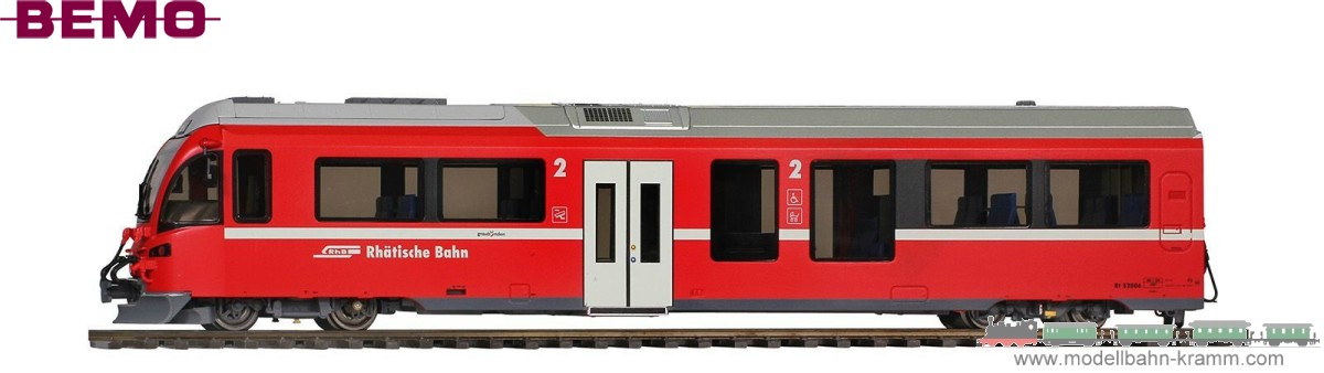 Bemo 3298118, EAN 2000075491251: H0m DC RhB Steuerwagen Bt 528 08, VI