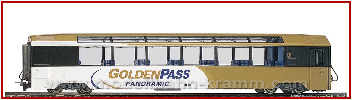 Bemo 3588311, EAN 2000075043658: H0 AC Panoramawagen Golden Pass RhB, V