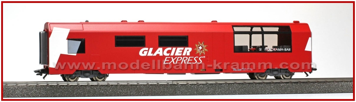 Bemo 3589132, EAN 2000008817196: H0 AC RhB WRp 3832 Servicewagen Glacier Express
