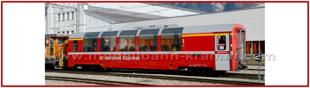 Bemo 3694142, EAN 2000008817011: H0 DC Panoramawagen Bp 2502 Bernina Express RhB, V