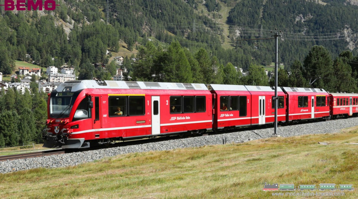 Modellbahn-Kramm: Bemo 7344117 H0m DC Sound Rhb ABe 8/12 3507 ZTZ