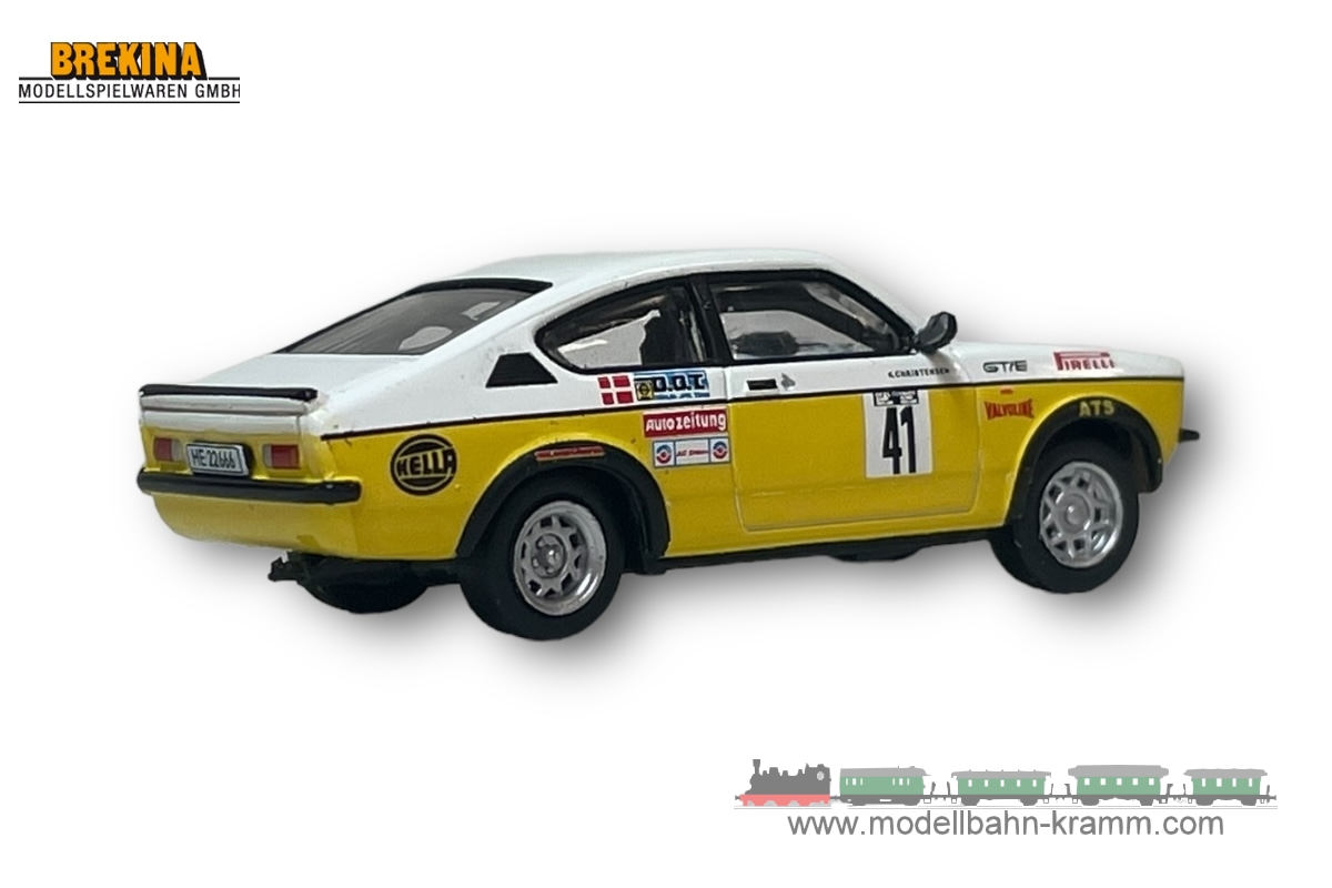 Brekina 20407, EAN 4026538204075: 1:87 Opel Kadett C Coupe GT/E #41 Jorgen Hansen Hunsrück-Rallye 1979