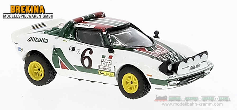 Brekina 29656, EAN 2000075610485: 1:87 Lancia Stratos HF, Björn Waldegard #6 Zweiter Monto Carlo 1976