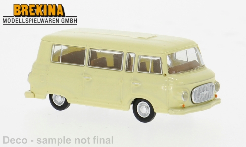 Brekina 30043, EAN 4026538300432: Barkas B1000 Bus in hellbeige
