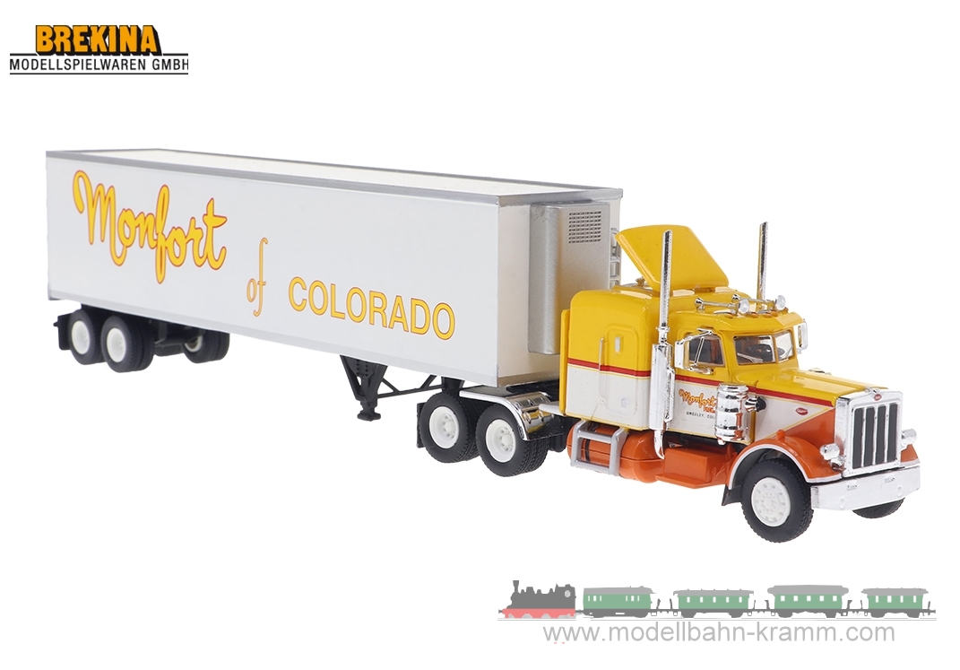 Brekina 85719, EAN 4026538857196: Peterbilt 359 SZG Monfort