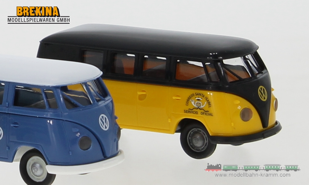 Brekina 90493, EAN 4026538904937: H0/1:87 Set VW T1b -Bulli weltweit- Afrika, 3 Modelle