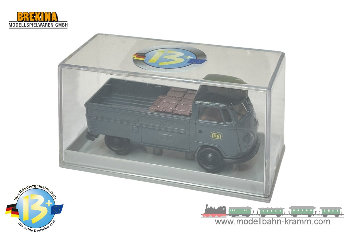 Brekina 932348, EAN 2000075658197: 1:87 VW T1b Pritsche DB mit Ladegut (w13)