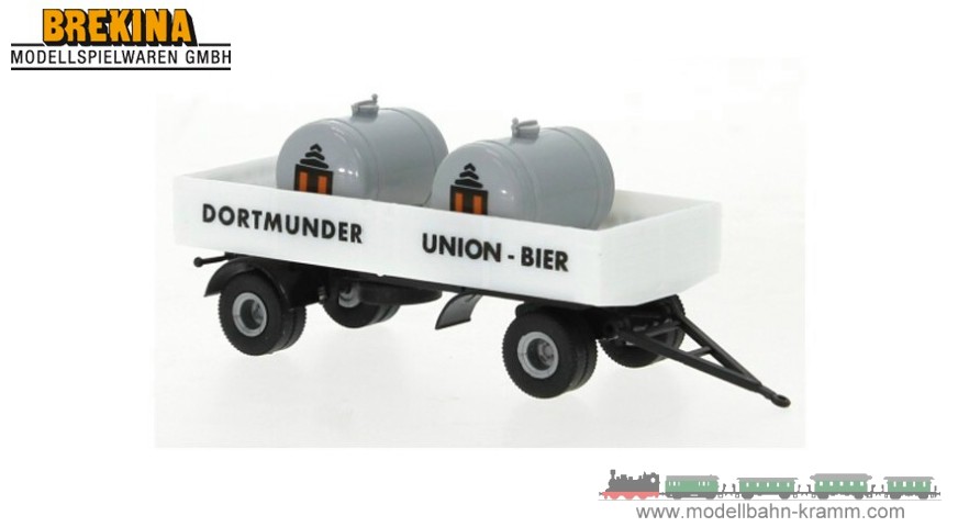 Brekina 95578, EAN 4026538955786: H0/1:87 Anhänger Dortmunder Union-Bier