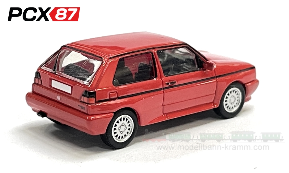 Brekina PCX870087, EAN 4052176563601: H0/1:87 VW Rallye Golf rot, 1989 (PCX)