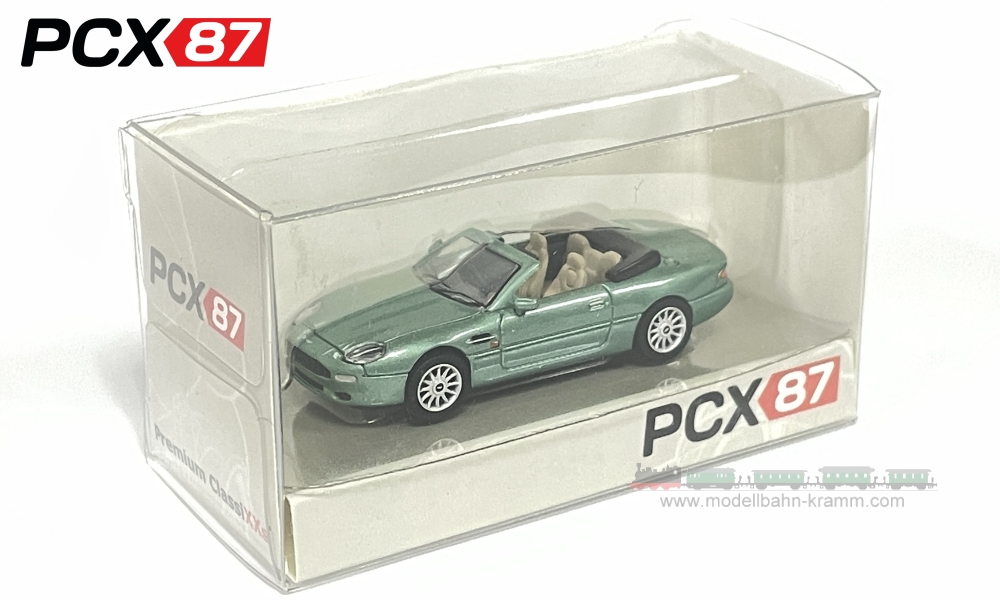 Brekina PCX870144, EAN 4052176972304: H0/1:87 Aston Martin DB7 Cabriolet metallic grün, 1994 (PCX)