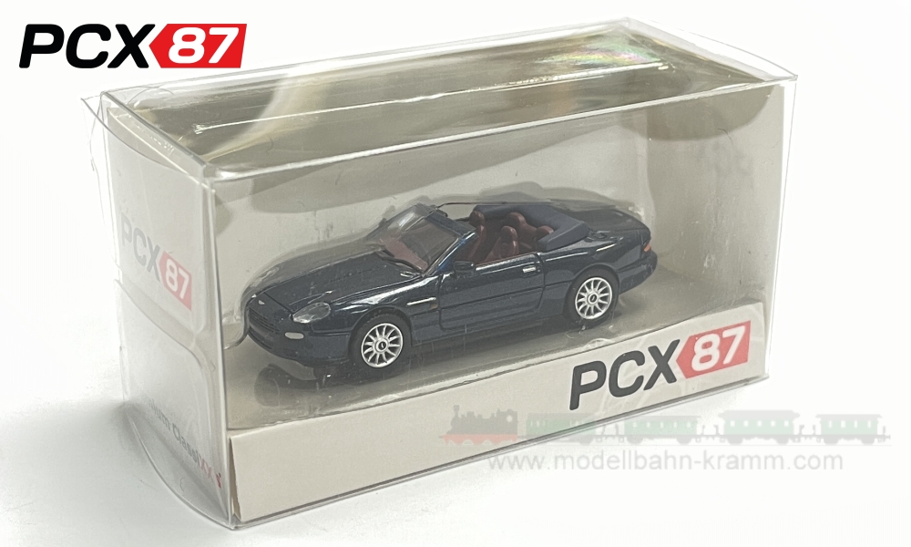Brekina PCX870147, EAN 4052176972335: H0/1:87 Aston Martin DB7 Cabriolet metallic dunkelblau, 1994 (PCX)