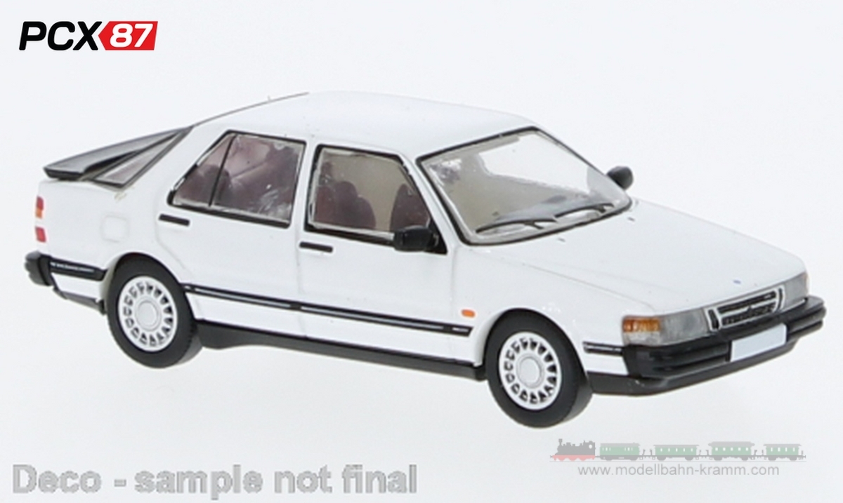 Brekina PCX870188, EAN 2000075619600: 1:87 Saab 900 CC, weiss, 1985