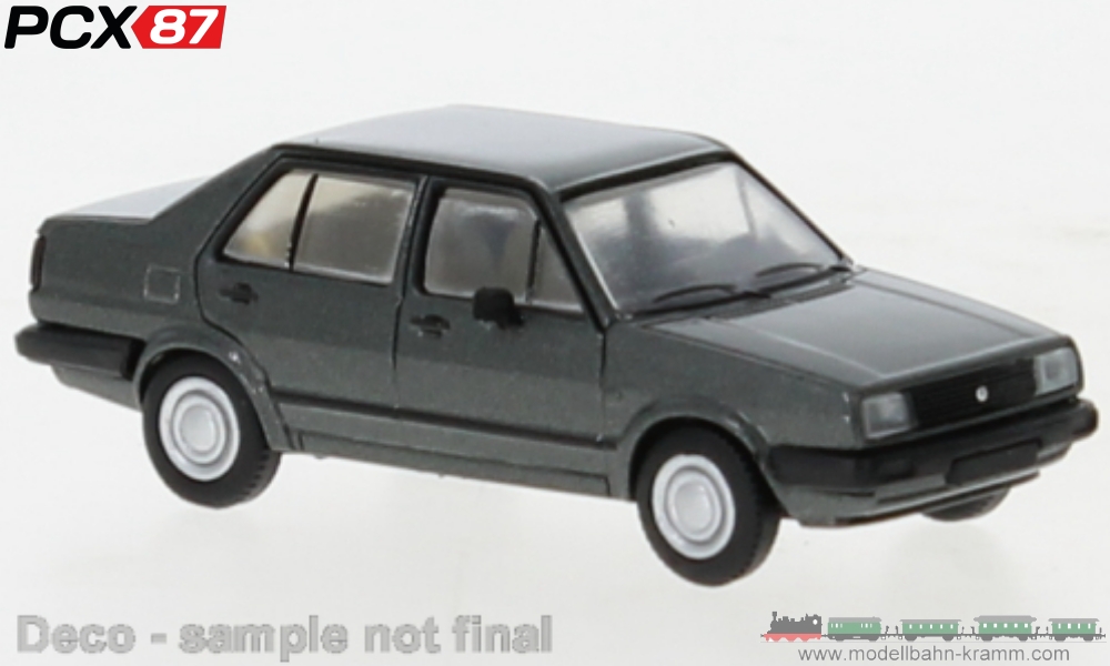 Brekina PCX870198, EAN 4052176475188: H0/1:87 VW Jetta II, metallic-dunkelgrau, 1984