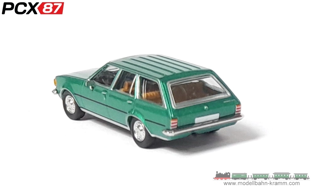 Brekina PCX870401, EAN 4052176632550: 1:87 Opel Rekord D Caravan, metallic-grün, 1972