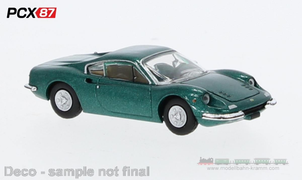 Brekina PCX870635, EAN 2000075619792: 1:87 Ferrari Dino 246 GT, grün metallic, 1969