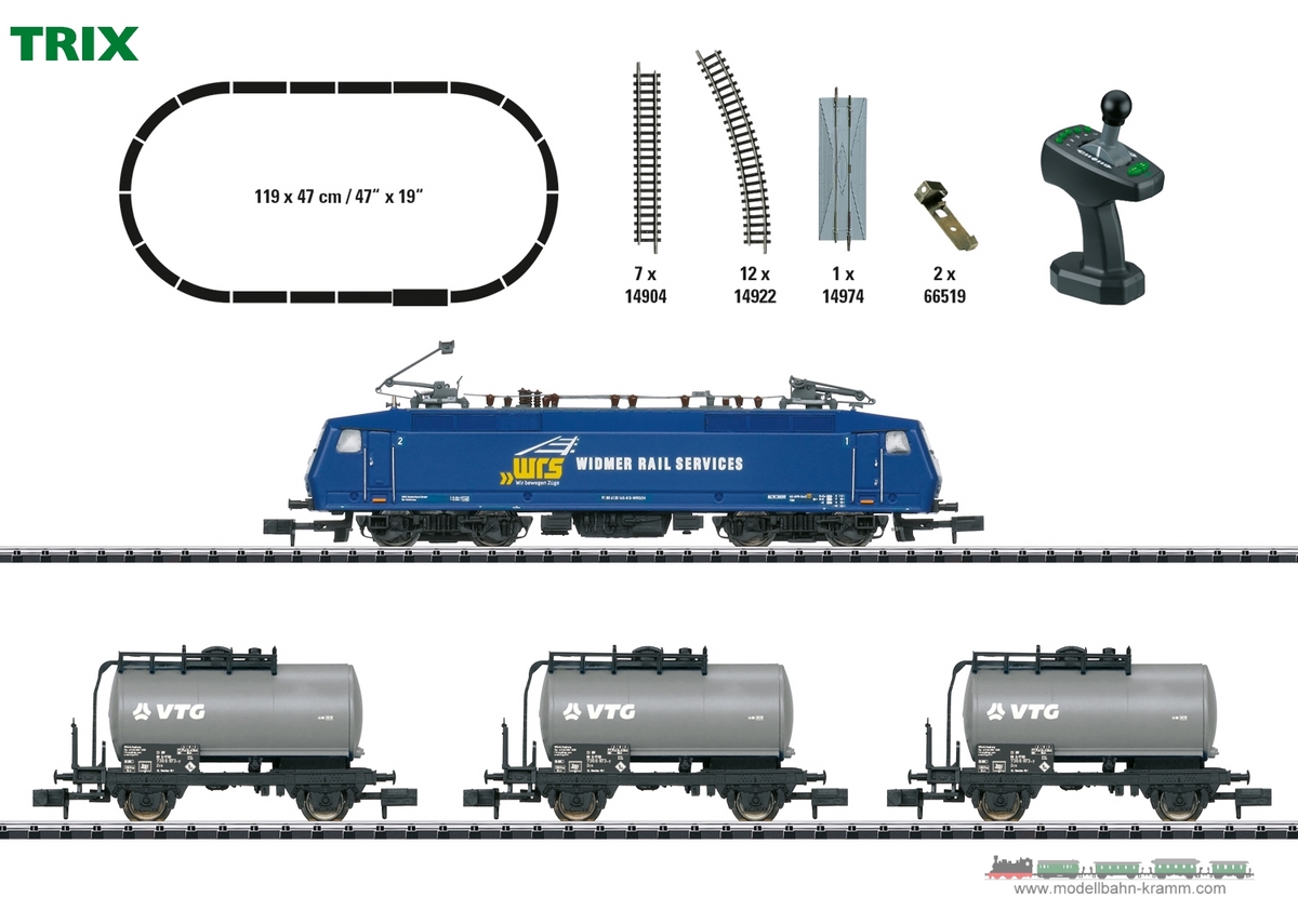 TRIX 11158, EAN 4028106111587: N Digital-Startpackung Güterzug mit Baureihe 120