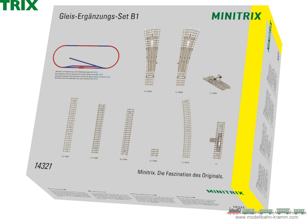 TRIX 14321, EAN 4028106143212: B1 Track Extension Set