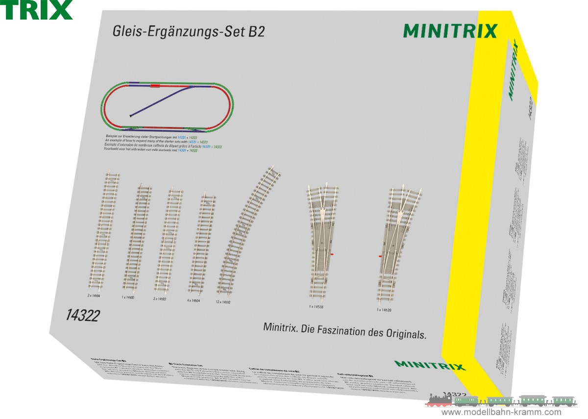TRIX 14322, EAN 4028106143229: Gleis-Ergänzungs-Set B2